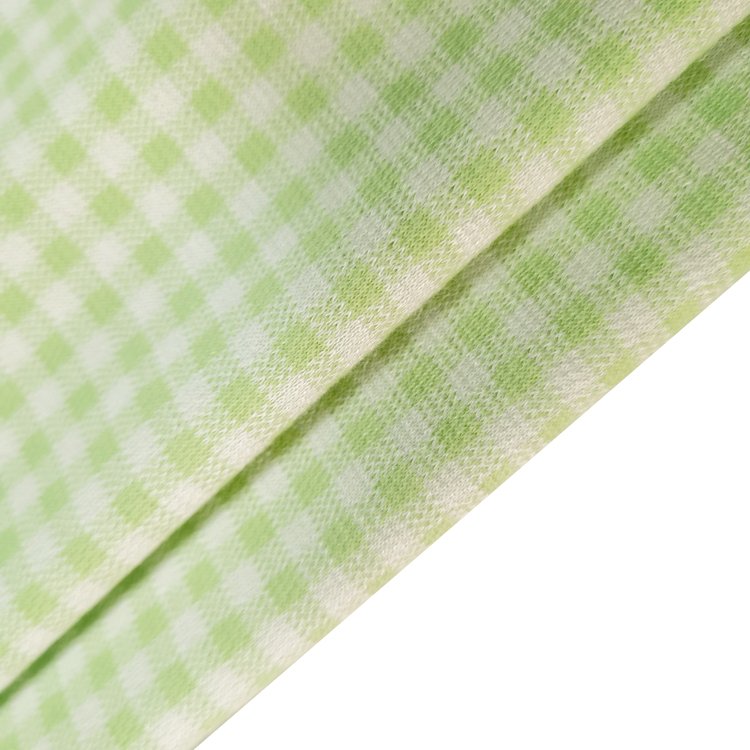 OEM/ODM Polyester Rayon yarn dyded gingham Check Fabric For women Dress