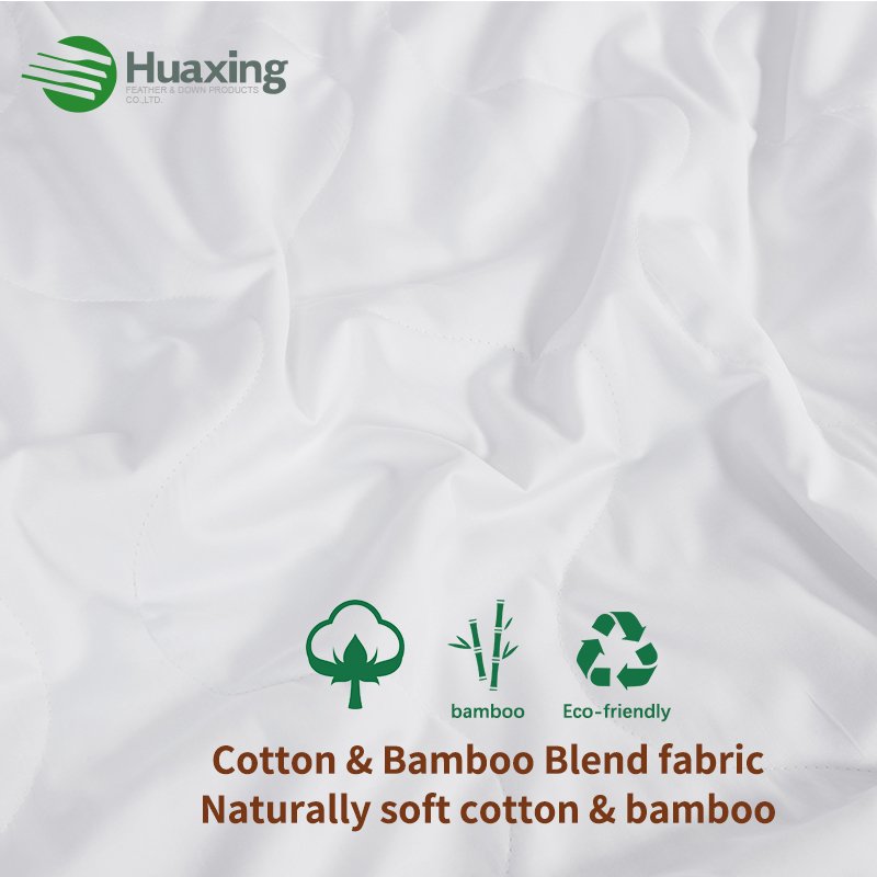 Luxurious Lightweight Blanket for Summer Natural Bamboo Fiber filling quilted Bamboo Viscose Breathable Cooling Comforter