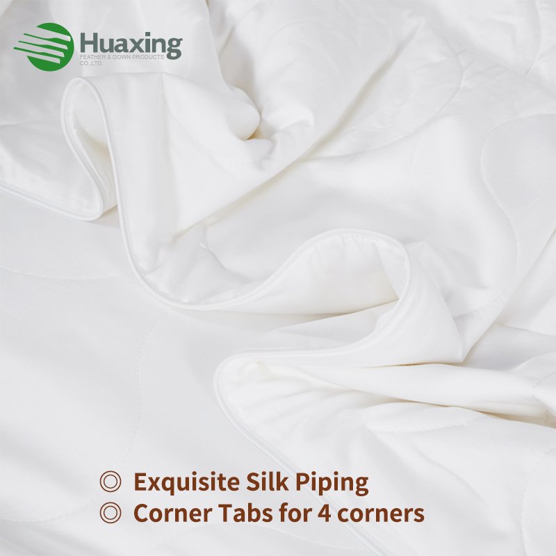Luxurious Lightweight Blanket for Summer Natural Bamboo Fiber filling quilted Bamboo Viscose Breathable Cooling Comforter