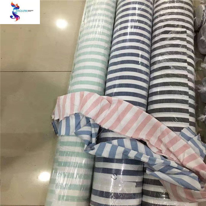 whole sale cheap price cotton linen print stock lot fabric in china