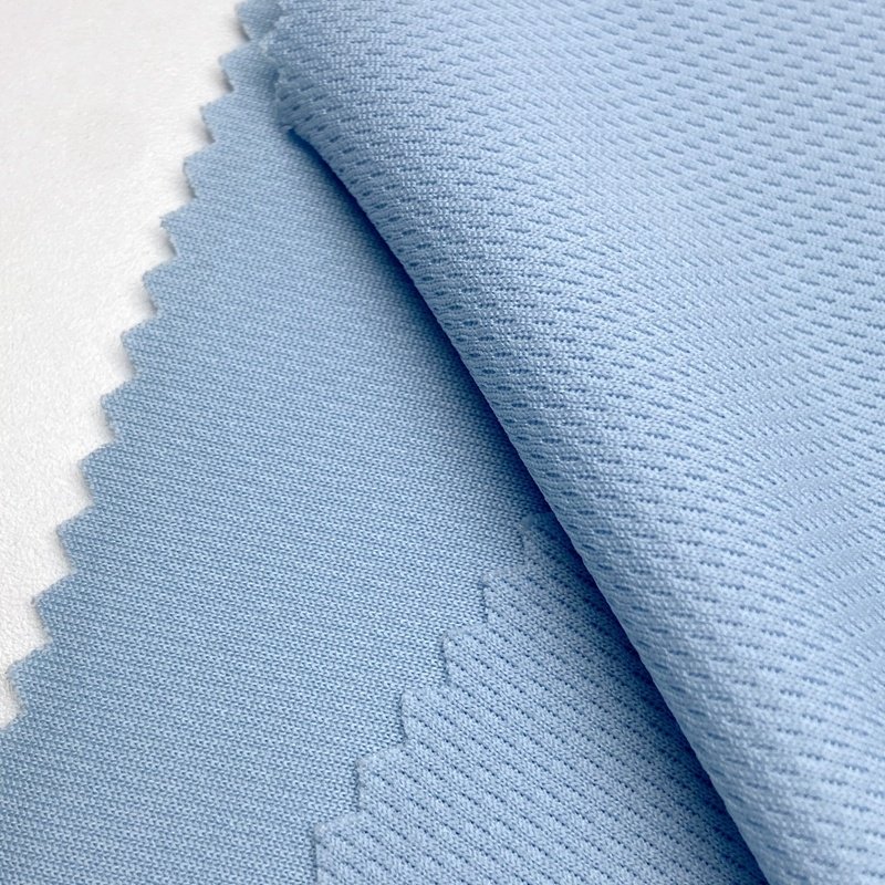 Breathable 100 polyester knitted sublimation custom bird eye mesh eyelet sports fabric for basketball wear