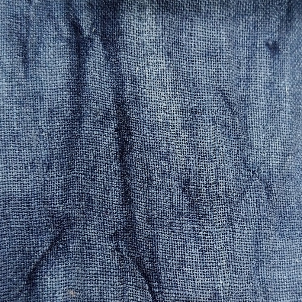 2024 Crinkle tie-dyed spring linen blend yarn fabric 30%Viscose 40%Linen30%Cotton