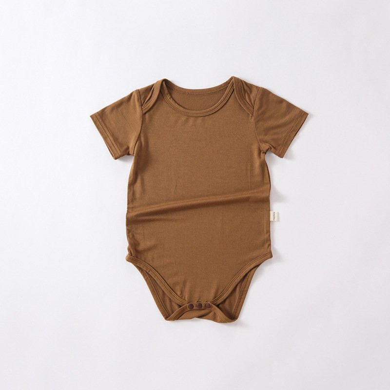 Ibaifei Bamboo Ropa Para Bebe Rompers Wholesale Baby Boy's and Girls' Bebe Mamelucos Custom Brand Soft Breathable Spandex Summer