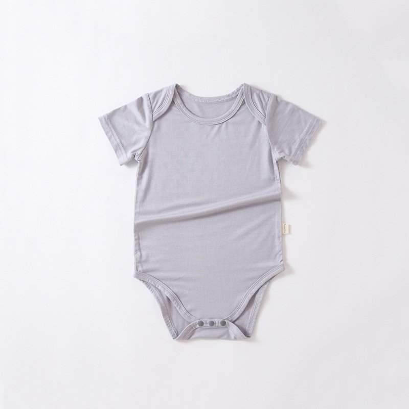 Ibaifei Bamboo Ropa Para Bebe Rompers Wholesale Baby Boy's and Girls' Bebe Mamelucos Custom Brand Soft Breathable Spandex Summer