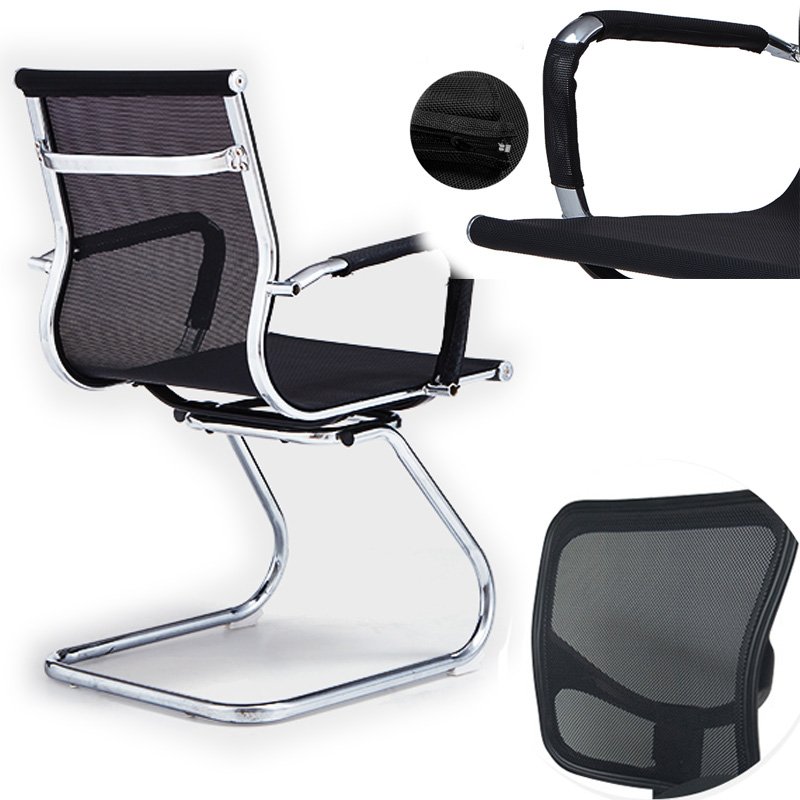 Black thick polyester heavy duty chair back support mesh netting fabric