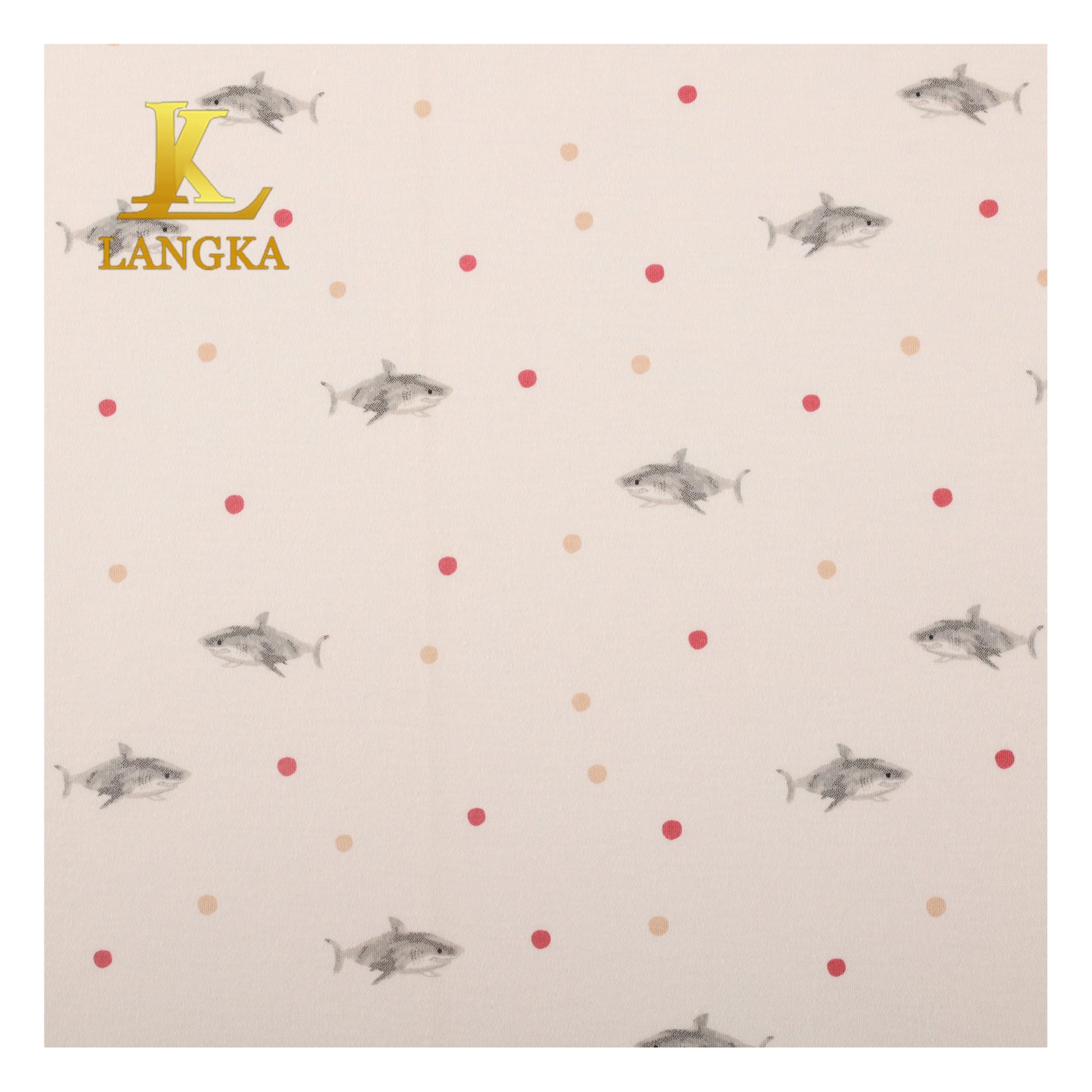 Langka wholesale price 70 bamboo 30 organic cotton print fabric for baby clothes
