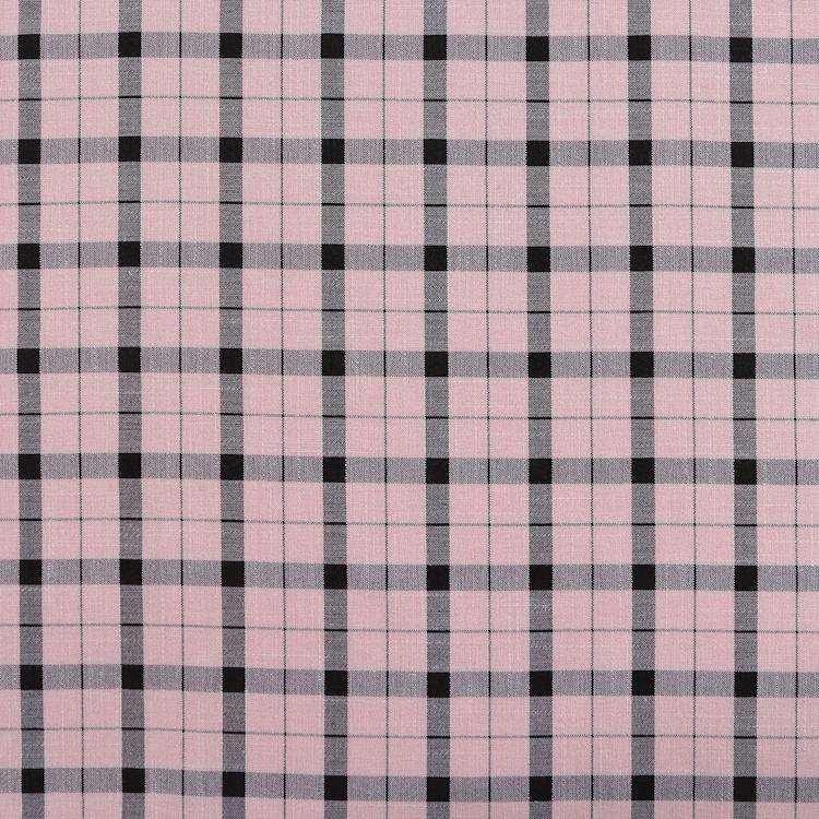 Custom 200GSM polyester rayon organic slub bamboo viscose spandex TR plaid woven fabric for clothes