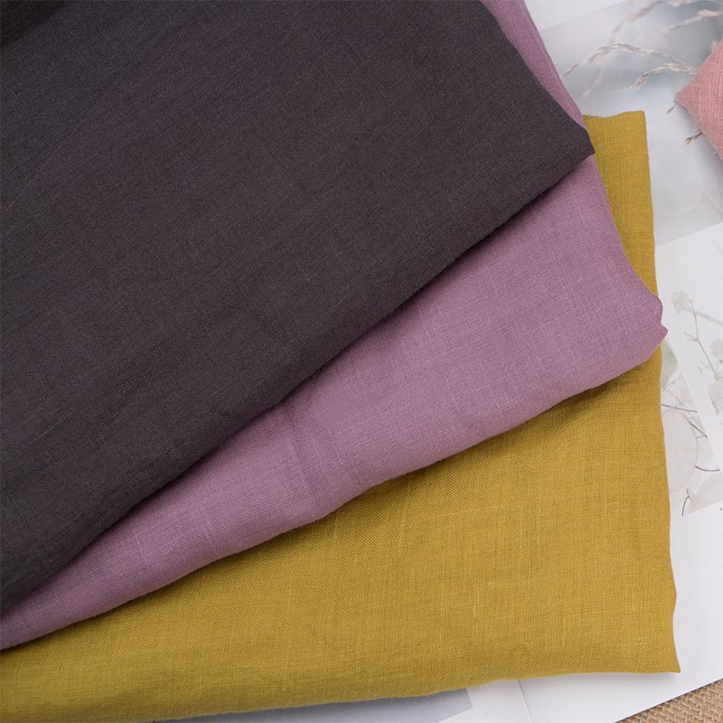 100% Flax Linen Fabric, Natural Linen Fabric for cushion cover, table cloth, curtain, garments, etc