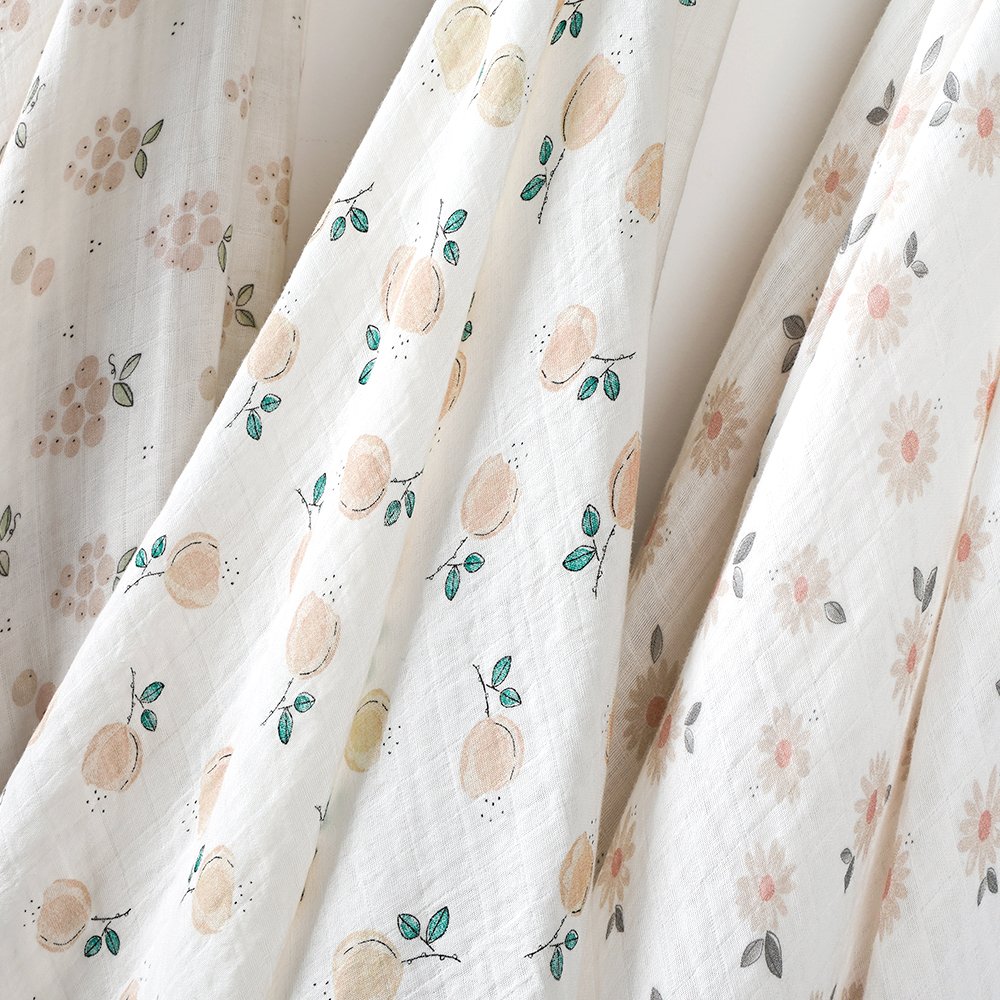 Digital Print Customizable Cute Printed 8 Layer Soft Bamboo Fabric Infant Baby Swaddle Wrap Muslin Blanket
