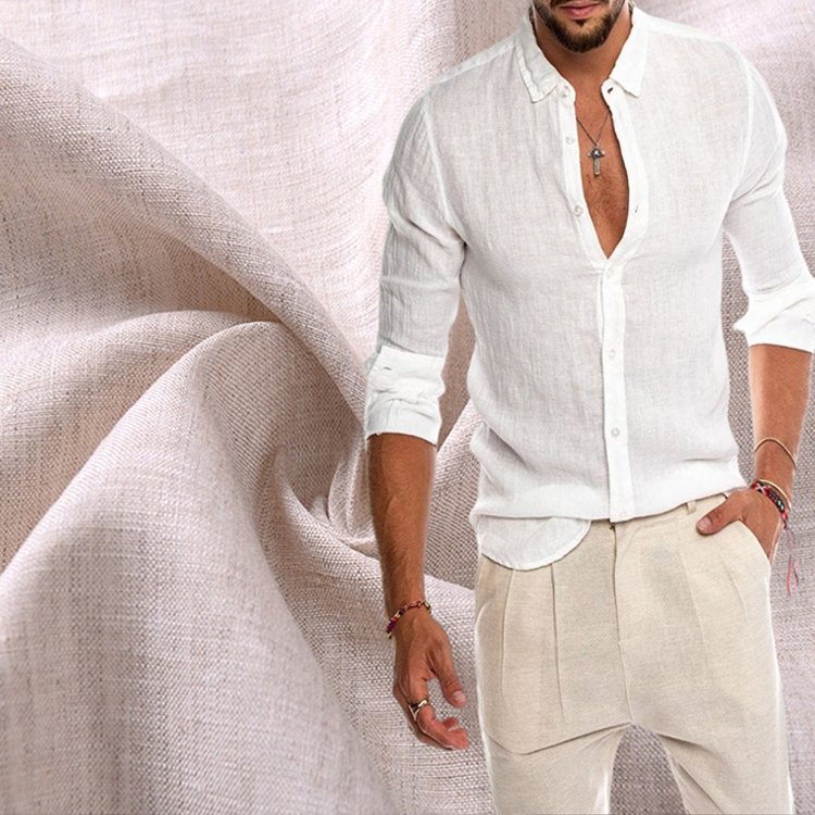 100% Pure Lithuania Linen Fabric Meter Stock White Wrinkle Free Stonewashed Linen Fabric For Blouse/Dress Material