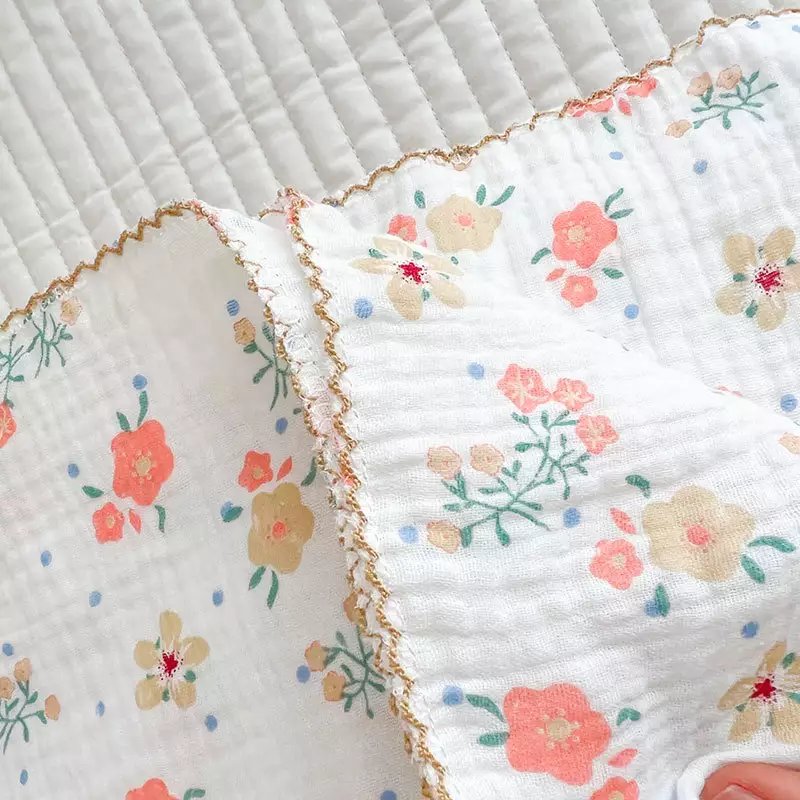 Bamboo cotton Baby Swaddle Muslin Blanket baby mattresses 120*120cm