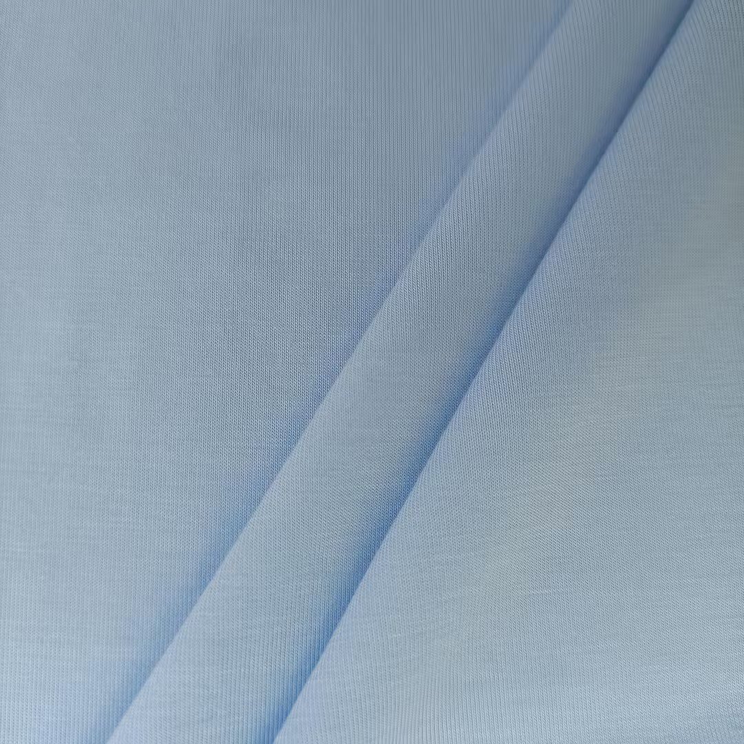 Hot Sale Custom Color 180gsm 95 Bamboo 5 Spandex Jersey bamboo Fabric for Girls for Sleepwear and T-Shirts
