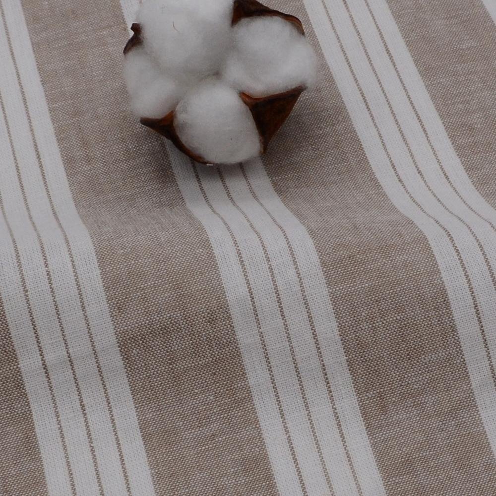 55% linen 45% cotton yarn dyed stripe fabrics imported from china mill