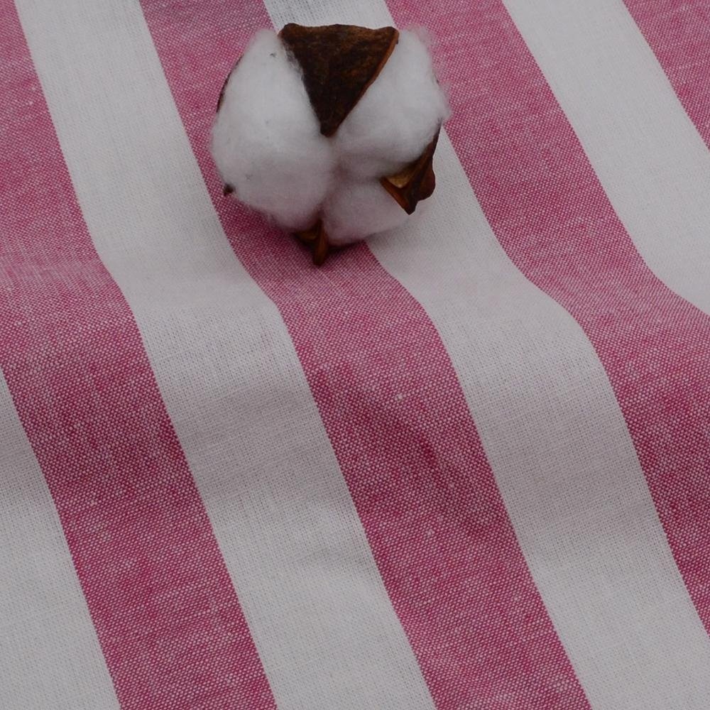 55% linen 45% cotton yarn dyed stripe fabrics imported from china mill
