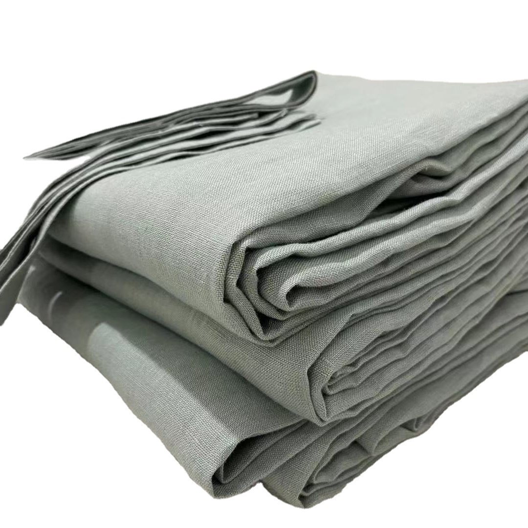 Extra Width Gauze 100% Linen Yarn Plain Dyed Organic Washed 100 Flax Woven Softened Lino 110 inch 280cm White Curtain Linen