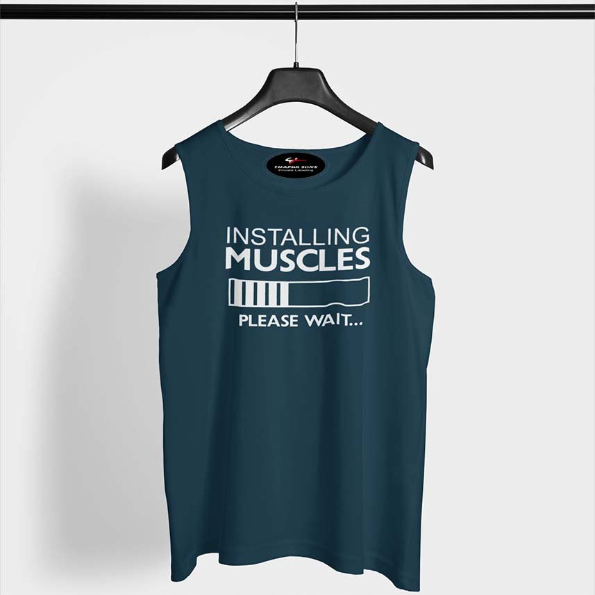 Custom Brand Summer Workout Muscle Shirt Gym Bodybuilding Sleeveless Cotton Slim Fit Tank Tops