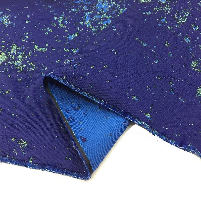 FACTORY DIRECT WOVEN 100%POLYESTER FLOWER floral JACQUARD BROCADE FABRICS FOR WEDDING DRESS