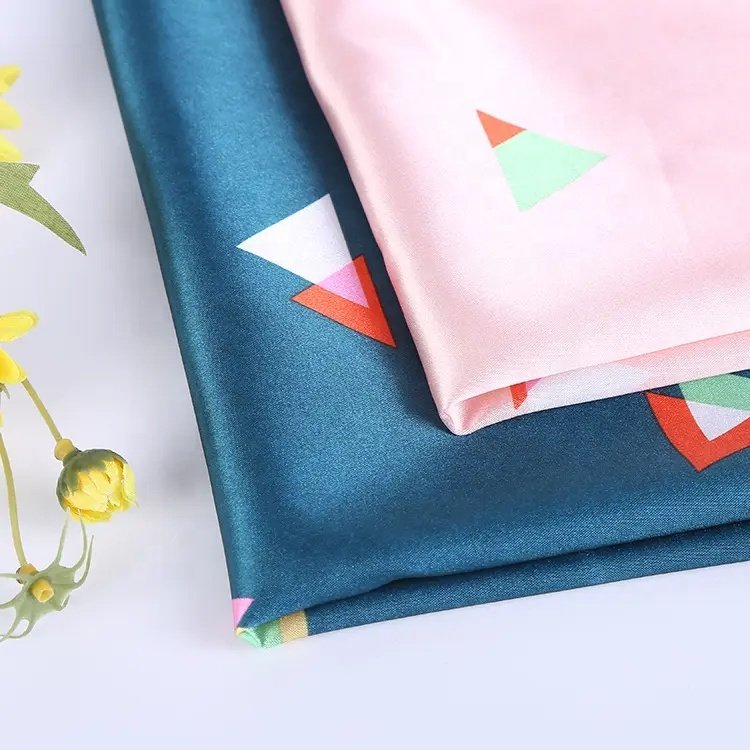 Factory wholesale 100% polyester twill woven shiny mikado silk fabric for bridal satin dress Material Fabric