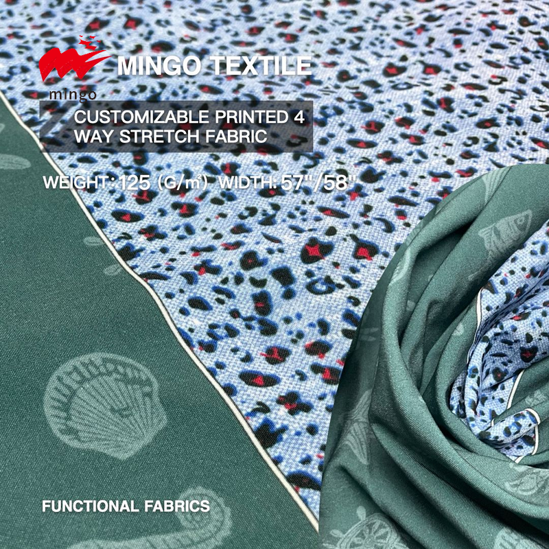 Custom polyester printed fabric,stretchy maple leaf flower liberty hawaiian digital printed fabric for apron clothing.