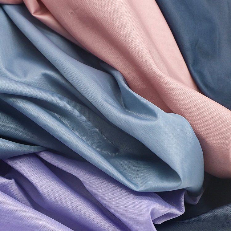 High quality Recycled 100% polyester lining fabric soft downproof woven microfiber taffeta fabric for blazer and coat