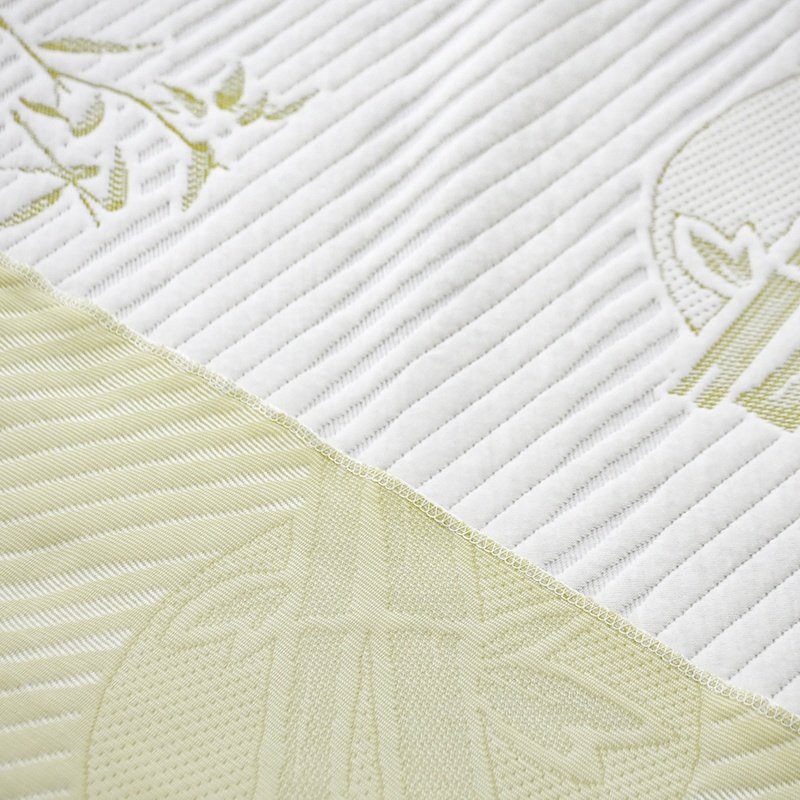 High quality China Comfortable & Antimicrobial Bamboo Fiber Jacquard Knitted Mattress Fabric
