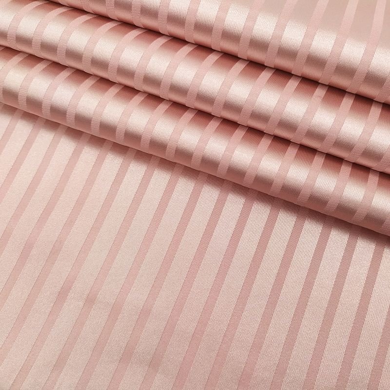 GOOD SALE CLOTHING FABRIC 100 POLYESTER FABRIC WHOLESALE JACQUARD SATIN FABRIC WITH STRIPE FOR DRESS