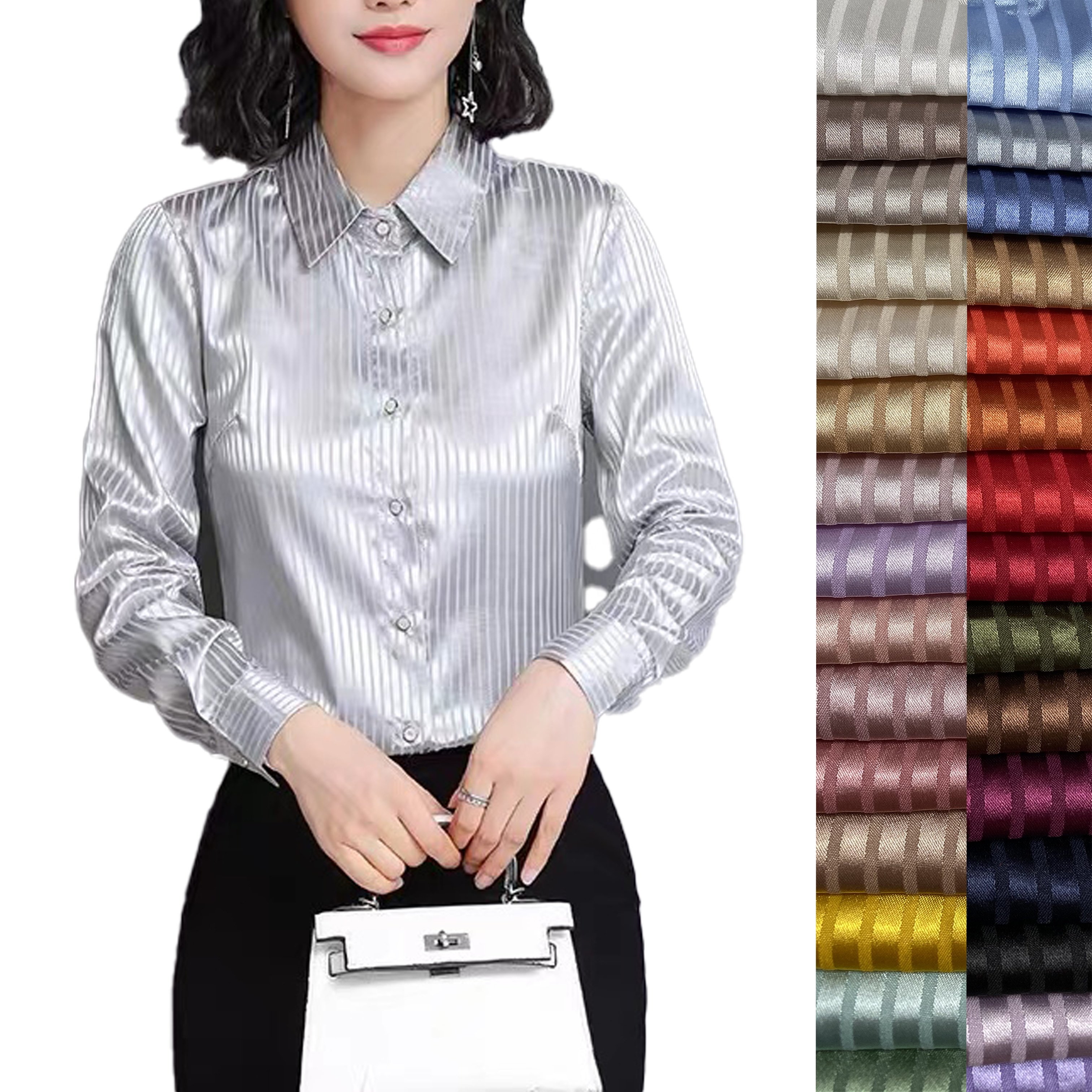 GOOD SALE CLOTHING FABRIC 100 POLYESTER FABRIC WHOLESALE JACQUARD SATIN FABRIC WITH STRIPE FOR DRESS