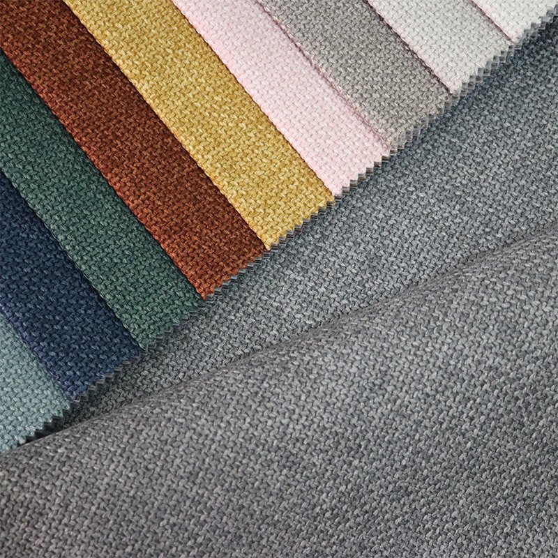 2486 Home Textile Africa Raw Material Upholstery Furniture Easy Clean Heavy 380gsm Backing Water Oil Proof Linen Sofa Fabric
