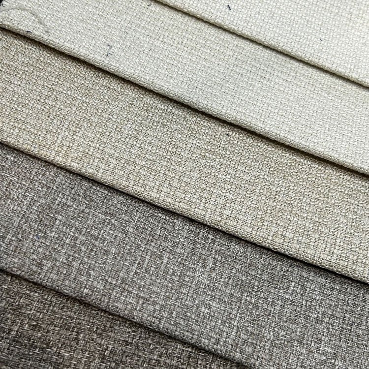 Furniture Imitation Linen Fabric 100% Polyester Look Like Linen Sofa Fabric Linen Style Fabric