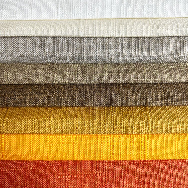 Home Deco linen look polyester blend fabric linen textile upholstery sofa linen furniture