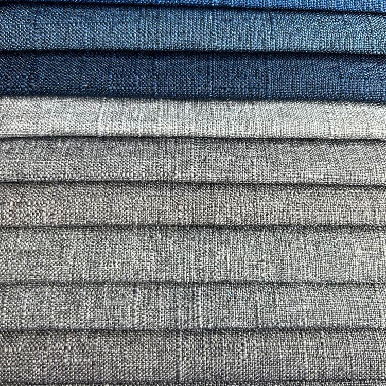 Home Deco linen look polyester blend fabric linen textile upholstery sofa linen furniture