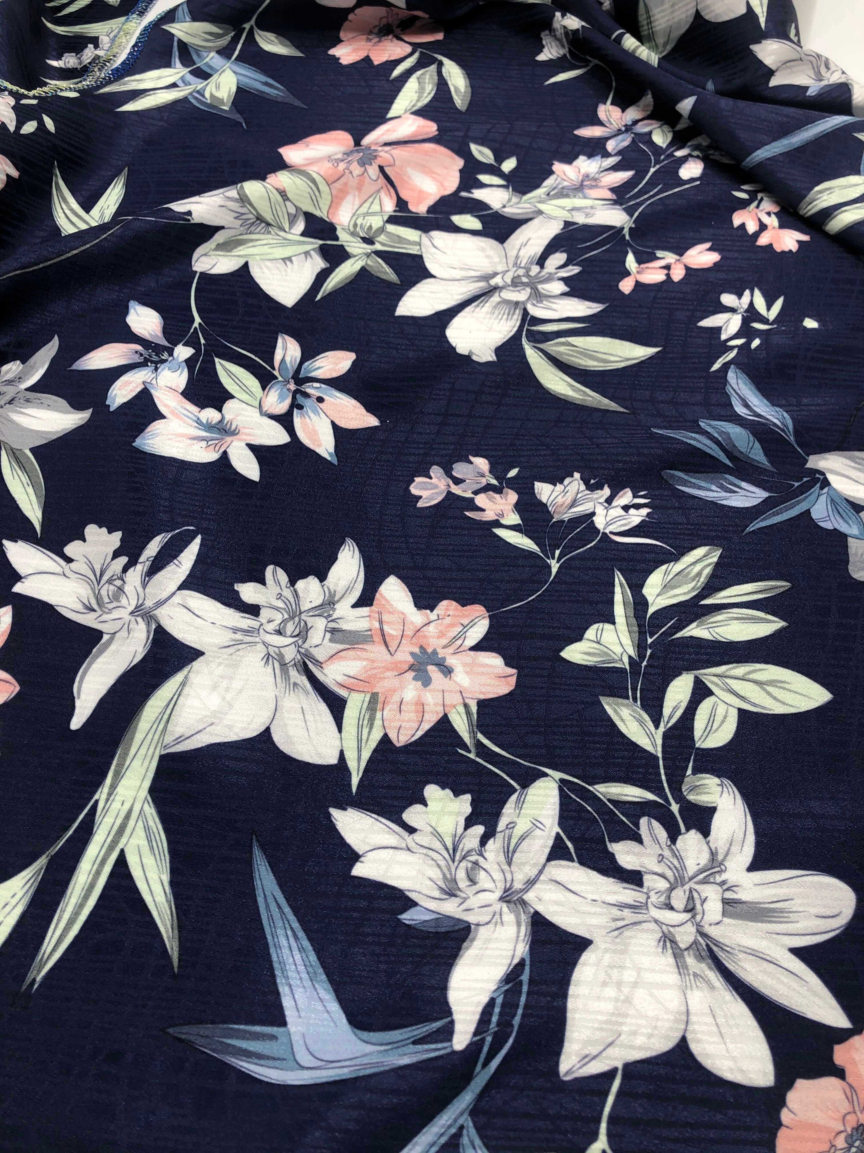 Hot Sale Fashion Somali Dirac Printed 100%Polyester Satin Chiffon Fabric For Garment Sleepwear