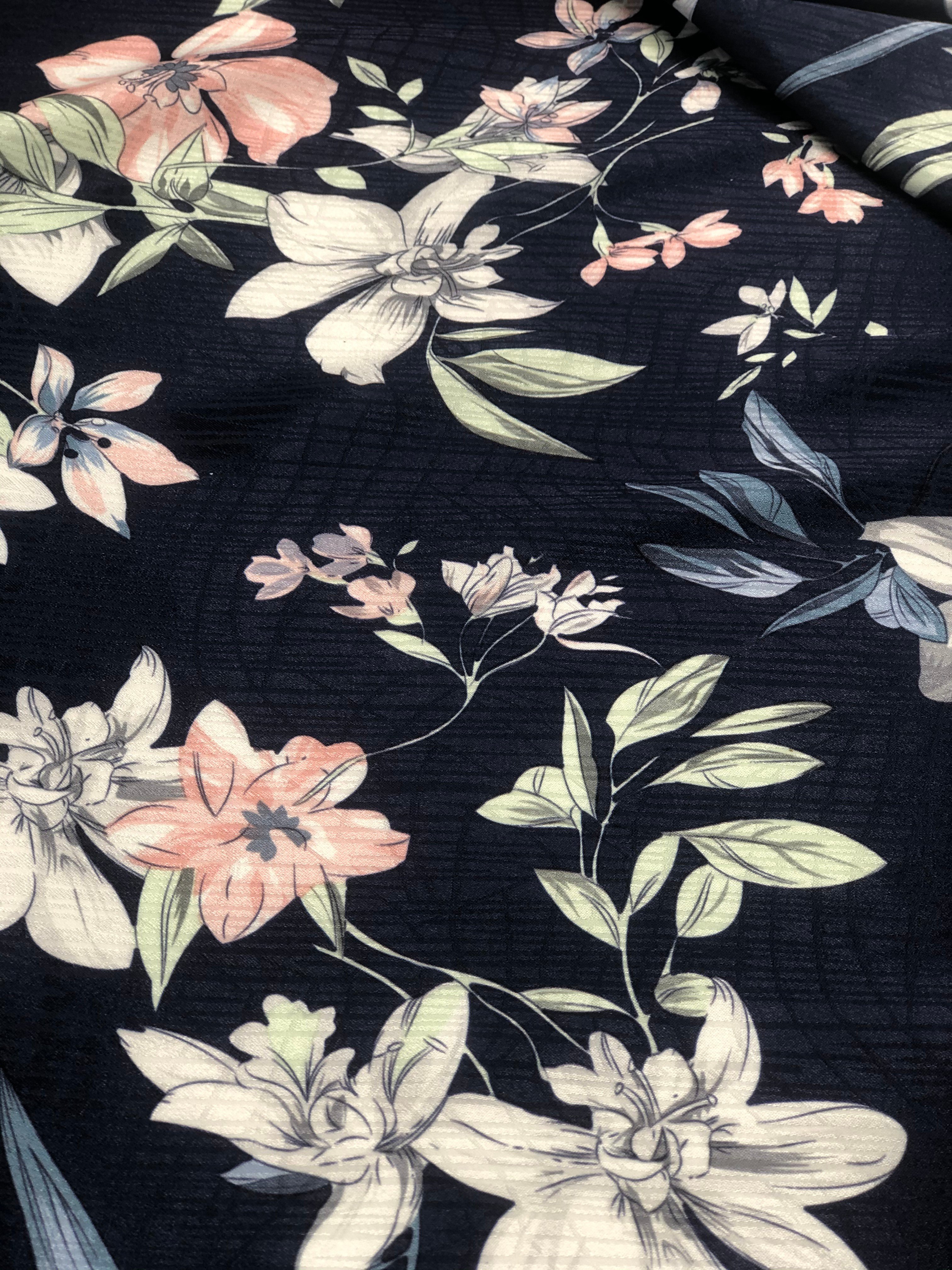 Hot Sale Fashion Somali Dirac Printed 100%Polyester Satin Chiffon Fabric For Garment Sleepwear