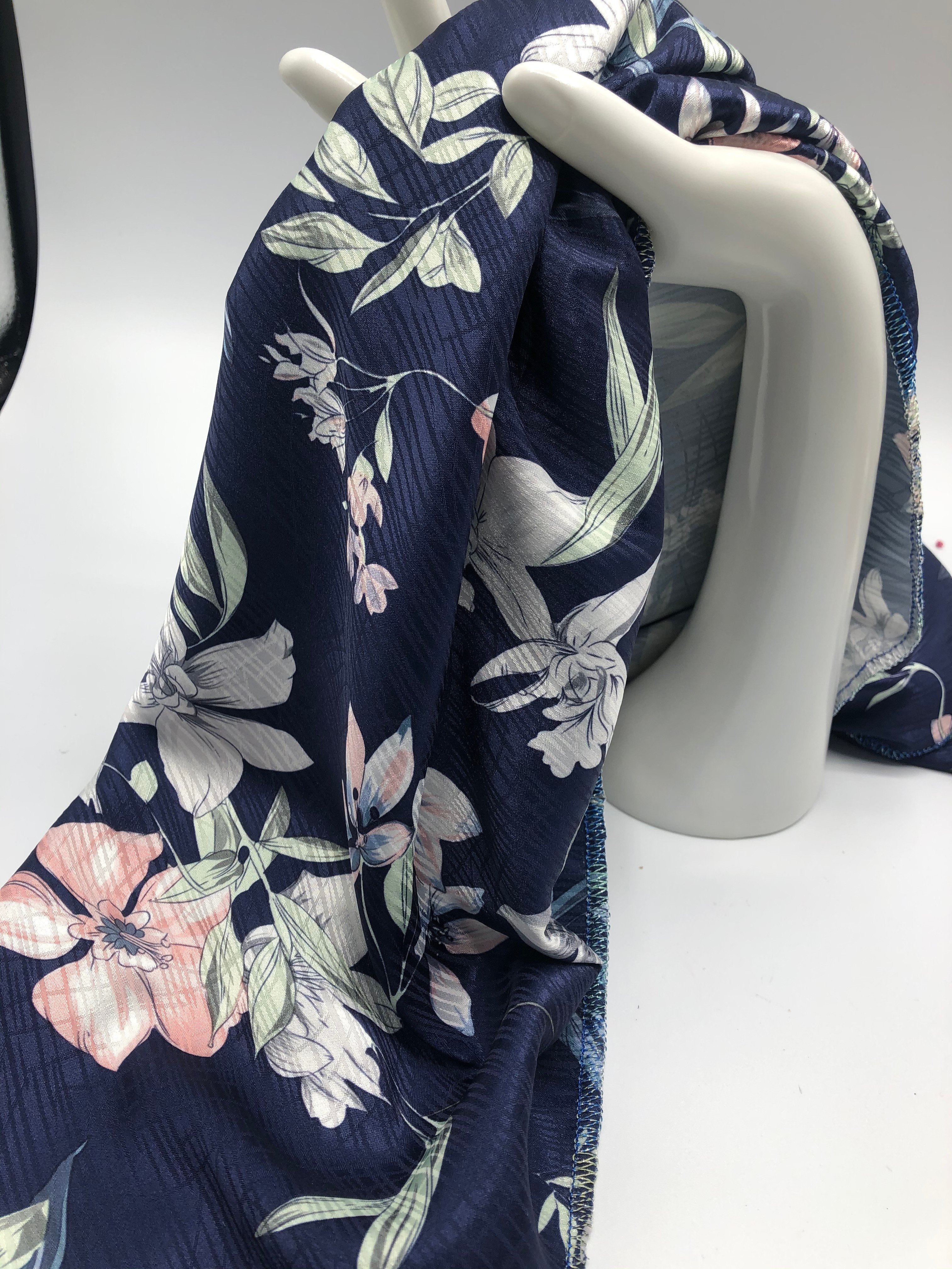 Hot Sale Fashion Somali Dirac Printed 100%Polyester Satin Chiffon Fabric For Garment Sleepwear