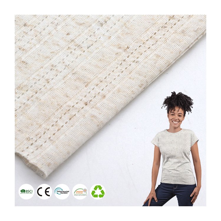 Cheap soft Knitted linen textile fabrics 3d jacquard Polyester linen pants fabric roll for apparel clothing