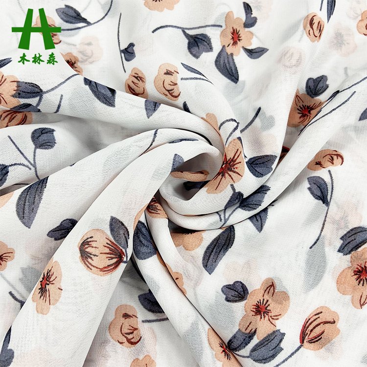 Mulinsen Textile 100% Polyester 100D High Quality Chiffon Fabric Print for Women