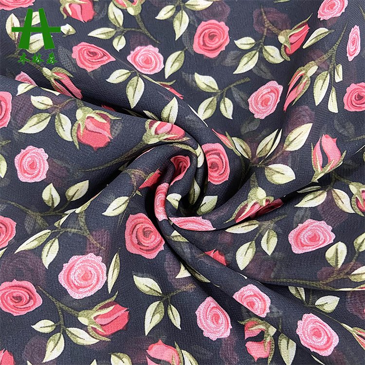 Mulinsen Textile 100% Polyester 100D High Quality Chiffon Fabric Print for Women