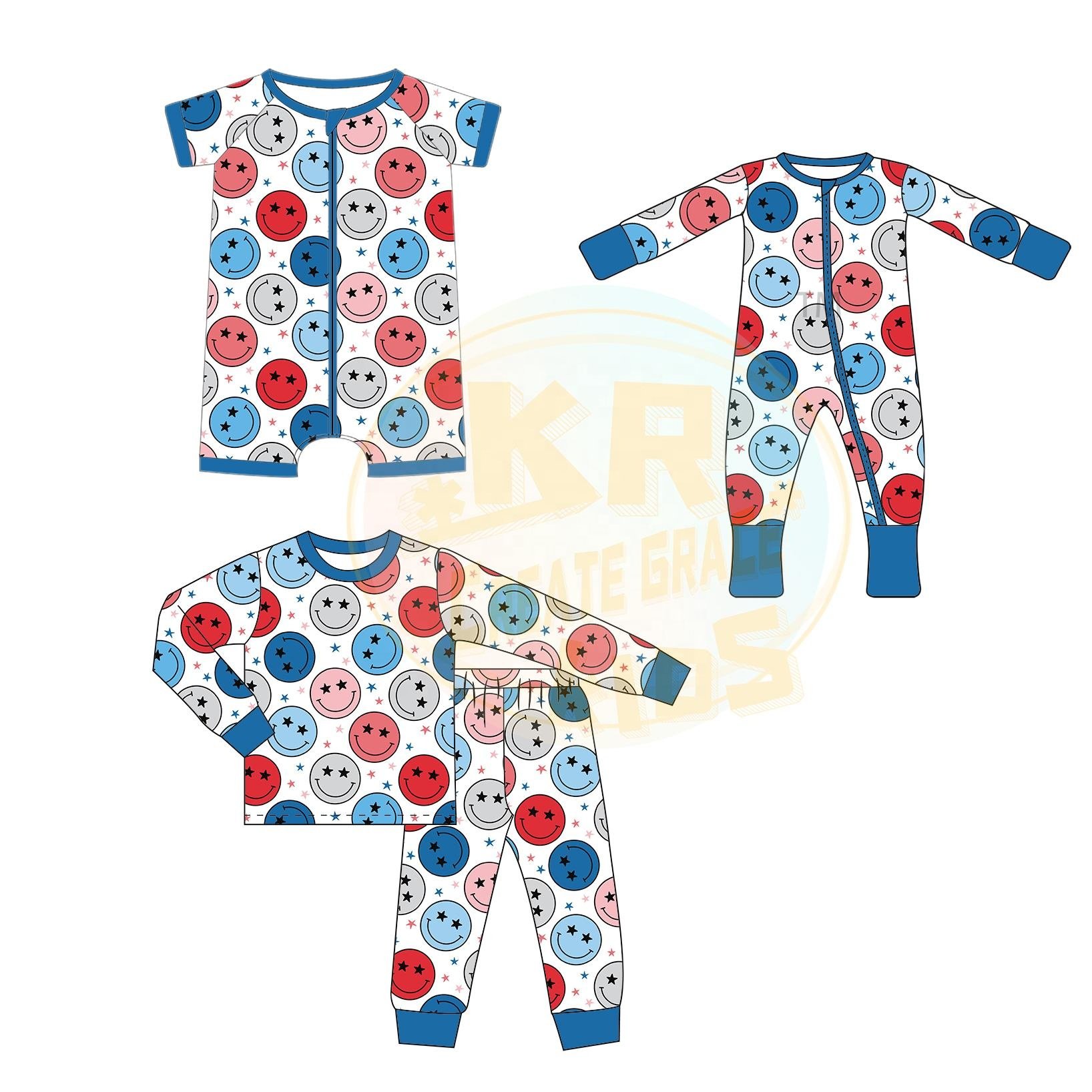Boys girls Nightwear cute For Kids Pajamas Set,Kids Suits 100% Bamboo , Wholesale Children Clothes
