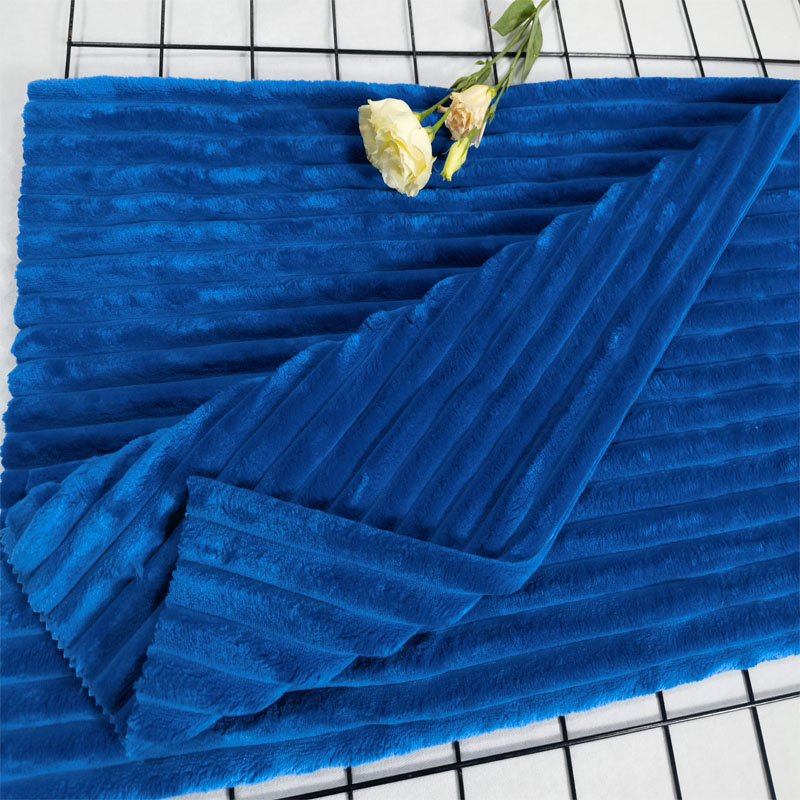 Wholesale Customization Soft 100% Polyester Drafted Flannel Fleece Fabric for Toy Baby Blanket Floor Mat