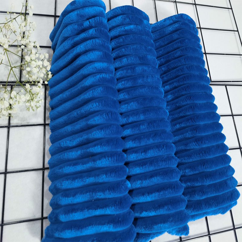 Wholesale Customization Soft 100% Polyester Drafted Flannel Fleece Fabric for Toy Baby Blanket Floor Mat