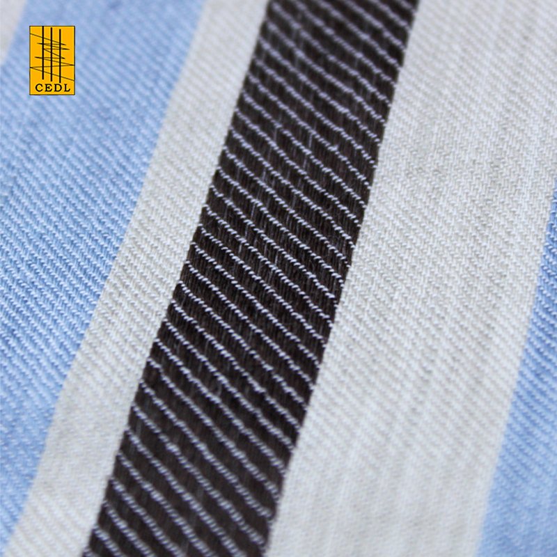 For Women Dresses Shirts Pants Woven Fabric Breathable YARN DYED TWILL Stripe Hot Selling Linen Cotton Blended Cotton T-shirts