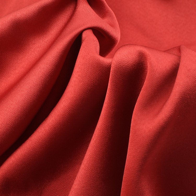High Quality Imitation Acetate Woven 100% Polyester Duchess Satin Fabric For Women Dresses Fashion Garments