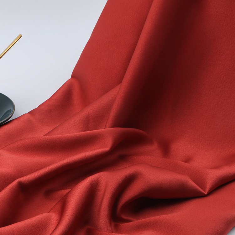 High Quality Imitation Acetate Woven 100% Polyester Duchess Satin Fabric For Women Dresses Fashion Garments