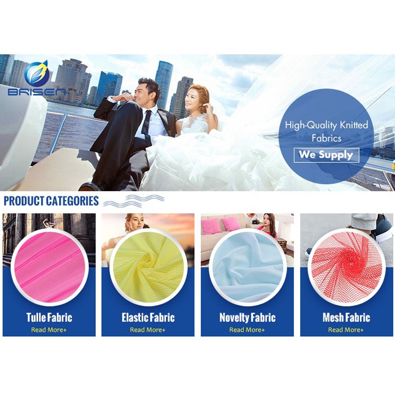 Supplier Wedding Bridal Dress Fabrics 100% Polyester White Tulle Fabric