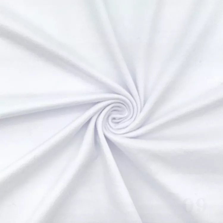 Italy market 280cm wide width double brushed bleached white polyester fabric for dyed /sublimation print fabric
