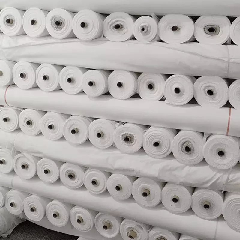Italy market 280cm wide width double brushed bleached white polyester fabric for dyed /sublimation print fabric