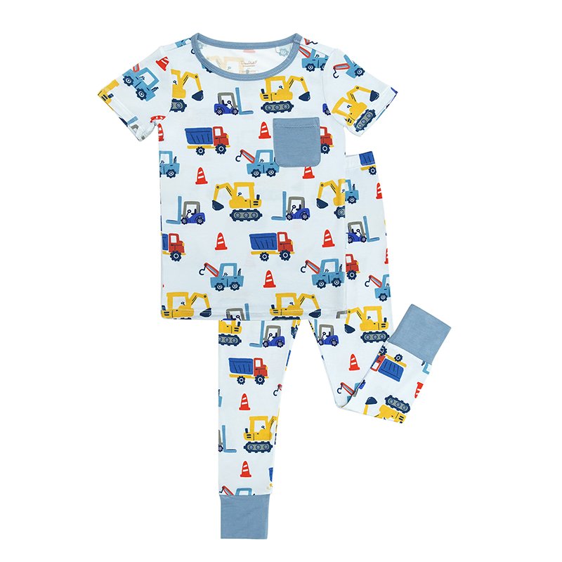 New Design 2024 Custom Organic Bamboo Knitted Fabric Sleepwear Cotton Super Soft Kids Pajamas Two Pieces Children Clothes