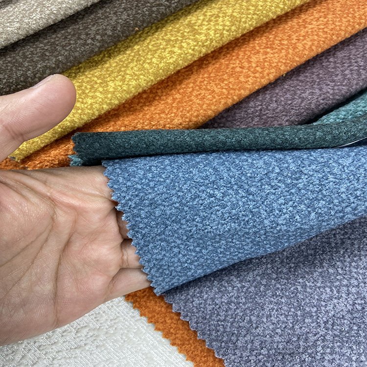 Chinese Factory Holland Velvet Textile 100%polyester Jacquard Sofa&Curtain Fabric