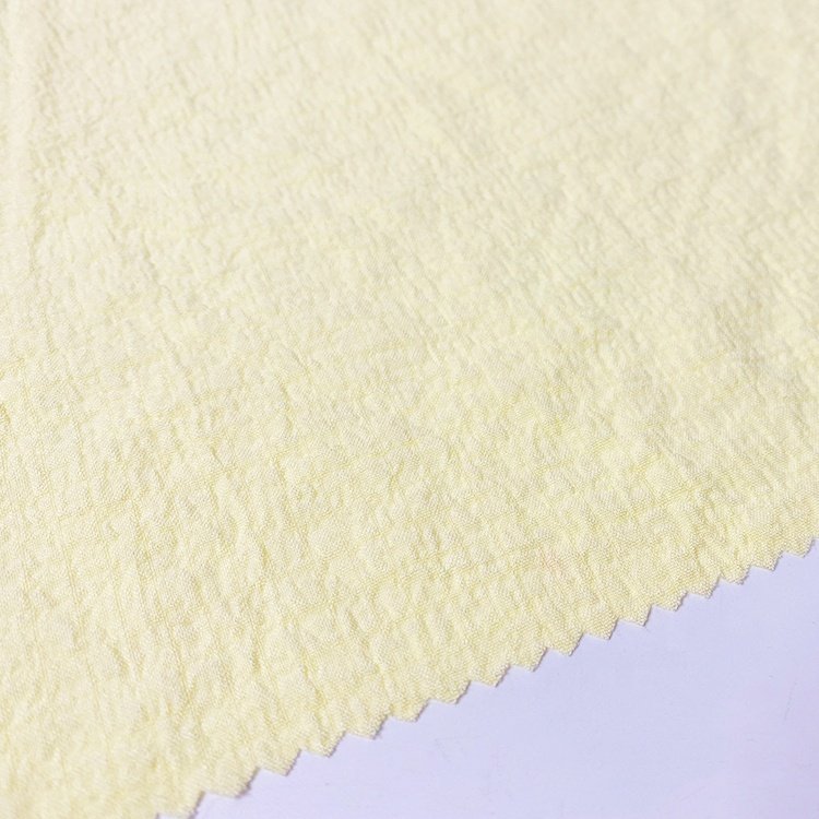 Harvest fashion 98% polyester 2% spandex wrinkle bubble fabric printing polyester woven fabric for women's top