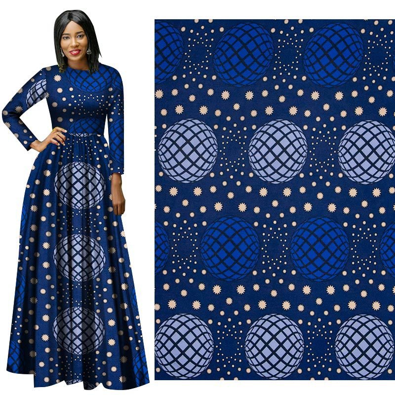 Custom Logo Chiganvy Wax Fabric Printing Ethnic Wax Printed Soft African Wax Fabric